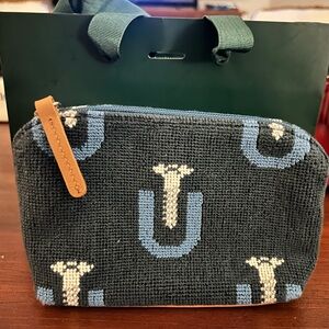 Stubbs & Wooten needlepoint pouch